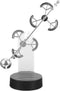 HEALLILY Perpetual Motion Desk Toy, Silver Iron Home Office Decor, Science Gift for Kids and Adults