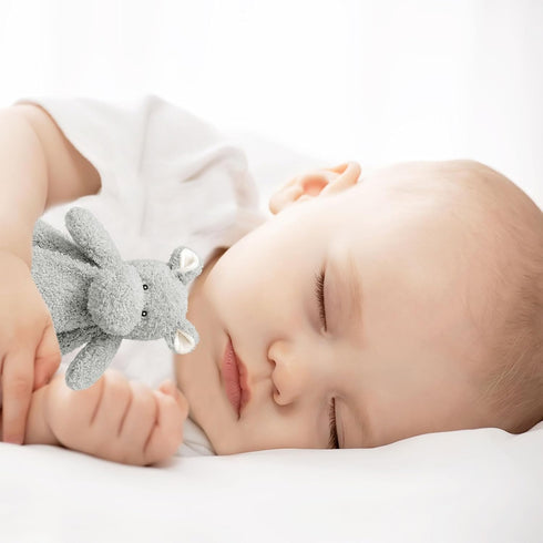 Baby Gray Hippo Soft Stuffed Animal Security Blanket, Plush Lovey Blanket for Newborn, Infant, Toddler Snuggle Blankie