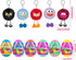 Holydeck 24 Pcs PreFilled Easter Eggs with Plush Toys Keychain Decoration Stuffed Toy Great for Kids Boys Girls Easter