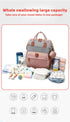 zepingminn Backpack, Diaper Bag Multifunctional Travel Baby Bag with Changing Pad, Insulated Bottle Holders, Pacifier