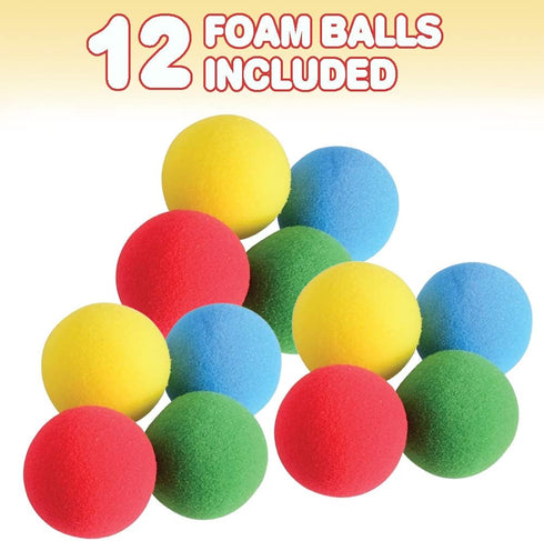ArtCreativity Soft Foam Balls 2.5” – Pack of 12 Lightweight Mini Balls for Indoor Play, Safe Toddler Toys