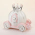 Ceramic Princess Carriage Piggy Bank for Baby Girl Room Decor