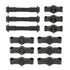PHJKCRWXUL 3X 2 in1 Dual Stroller Connectors Attachment Double Umbrella Twin Stroller Connector for Infant Cart