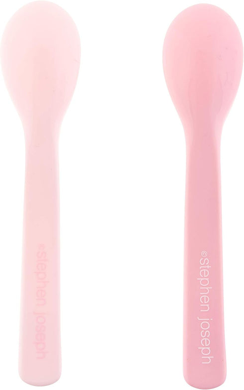 Stephen Joseph Silicone Baby Spoons, One size, SLOTH