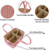 Buzz&Bloom Baby Diaper Caddy Organizer, Stylish Storage Basket for Newborn Essentials and Diaper Station, Gift for Baby
