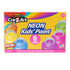 Cra-Z-Art 6 Colors Neon Washable Kids Paint Set, 2oz Jars