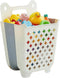 MAOUDA Bath Toy Bin, Stand Up Bath Toy Storage, Foldable Bath Toy Holder