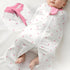 0-2 Pack 3) Baby Swaddle Months, Cotton Arm-In Zipper Sleep Sack, Wearable Blankets Wrap for Newborn Infant Girls (Bow