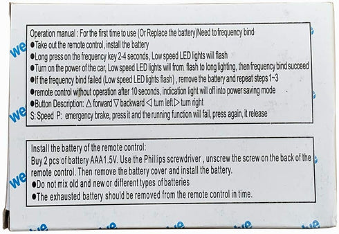 RX18 (RX23) 12V 2.4G weelye Kids Powered Ride on car Bluetooth Remote Control and Receiver Accessories for Children