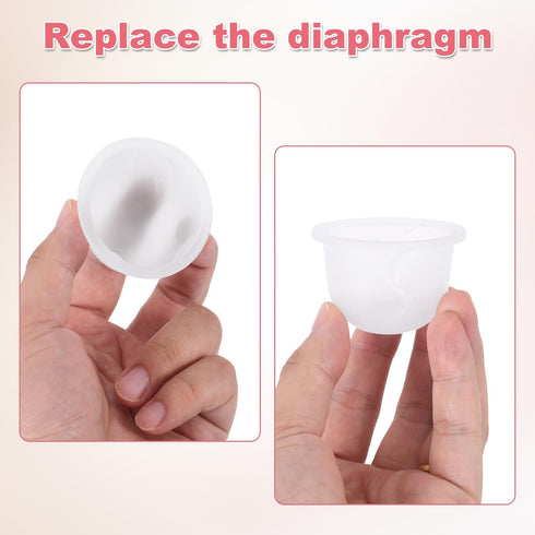 BOXOB 2pcs Z1/Z2 Silicone Rubber Diaphragms Replacement Parts, BPA-Free Breast Pump Bowl Breastfeeding Accessory