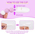 Aori Magnetic Pacifier Clips for Reborn Dolls - Purple Silicone Chain Holders