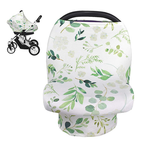 Summer Nursing Cover Breastfeeding Scarf, Car Seat Covers for Babies Infant Carseat Canopy, Stretchy Soft Breathable