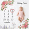 vmaisi Baby Milestone Blanket Gifts for Girl - Newborn Monthly Year Infant