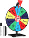 Facilife Spinning Wheel - 12 Inch Color Prize Wheel with Stand, Table