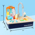 Set Playset BOBXIN Play Sink with Running Water, Kids Play Kitchen Toy Sink Electric Dishwasher, Pretend Role Play