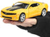 1/36 Scale Chevrolet Camaro Casting Car Model, Bumblebee Zinc Alloy Toy Car for Kids, Pull Back Vehicles (Yellow)