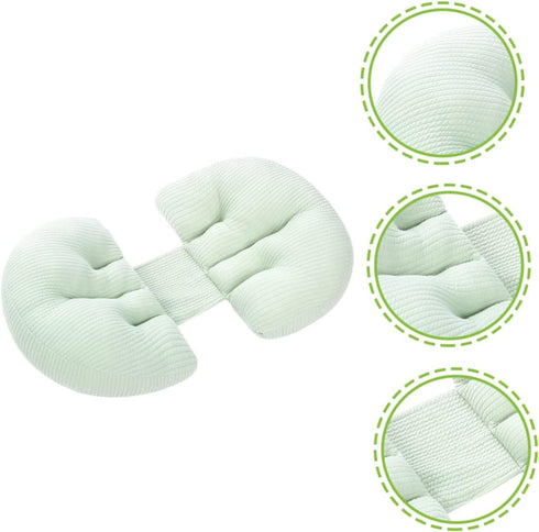 Pregnancy Pillow for Side Sleeping Multi-Functional U-Shaped Support Cushion for Abdominal and Lumbar Comfort
