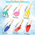 Katroiy 6 Set, Piece Kids Gardening Tools, Children Beach Sand Box Toys, Made of Metal with Sturdy Wooden Handle, Safe