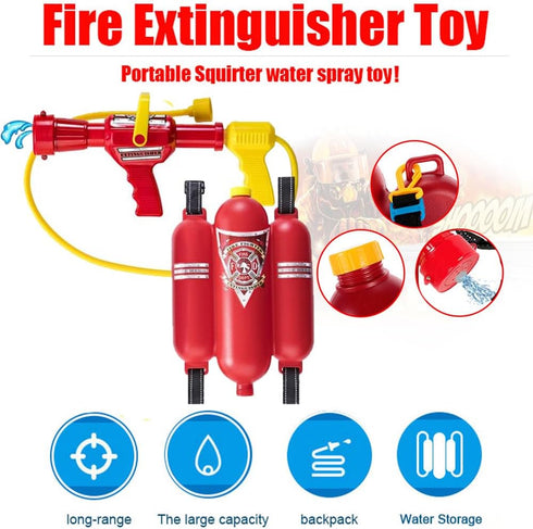Liberty Imports 12 Piece Kids Fireman Costume Gear, Firefighter Chief Dress Up Clothes Toy Set with Backpack &