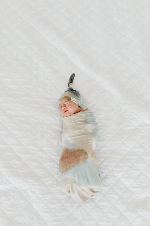 Picasso Large Premium Knit Baby Swaddle Blanket by Copper Pearl