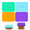 Morlike Baby Food Lids - 4 Pack Silicone Container Lid Compatible with Gerber Food Containers, BPA Free