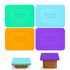 Morlike Baby Food Lids - 4 Pack Silicone Container Lid Compatible with Gerber Food Containers, BPA Free