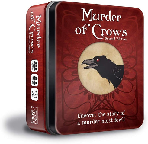 Murder of Crows Second Edition Board Game by Atlas Games for 2-5 Players, Ages 14+