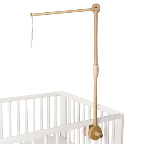 31 Inch Baby Crib Mobile Arm - Mobile Hanger for Baby Girl or Boy Nursery Crib Decor - Wooden Decoration Attachment