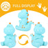 H&W Dinosaur Money Bank (Blue), Shatterproof Tyrannosaurus Rex Piggy Bank, First Coin Bank for Kids, Best Christmas
