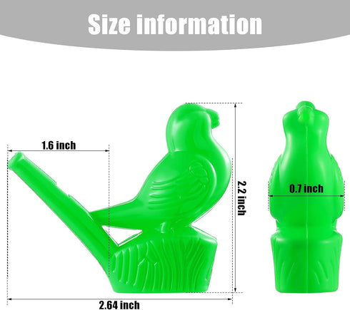 Sumind 16 Pcs Bird Water Whistles, Party Whistles Bird Call Whistle Toys for Boys Girls Bath Party Games