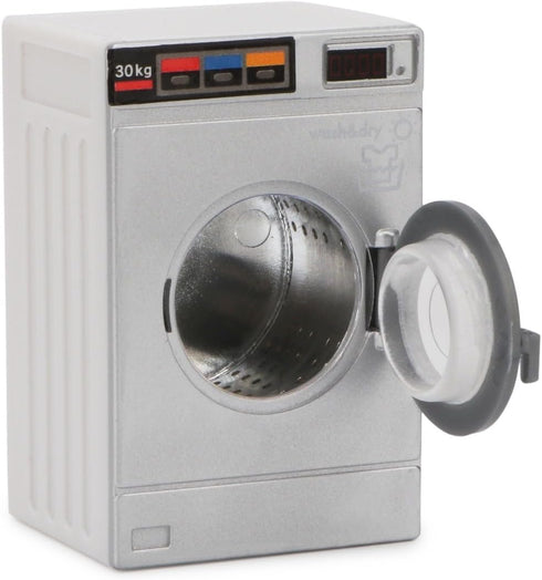 Miniature Dollhouse Washing Machine 1:12 Model, Openable Lid Laundry Appliance Decoration Accessories for Mini House