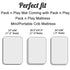 Pack 27x39 Inch Pro Goleem Satin n Play Playard Sheet Great for Baby Hair Soft Silk Feeling Fitted Portable Mini Crib
