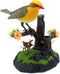 Tipmant Cute Electronic Pets Simulation Sparrow Bird, Move Chirp Pen Holders, Office Home Decor Ornament