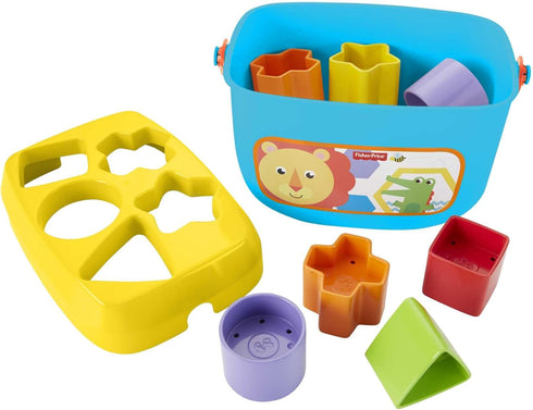Fisher-Price Stacking Toy Baby's First Blocks Set of 10 Shapes for Infants Ages 6+ Months