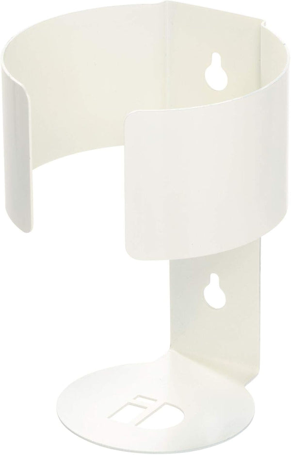 iDesign Wall Mount Wipe Holder for Cleaning Supplies, 6.54" x 4.15" x 4", Coconut Color