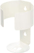 iDesign Wall Mount Wipe Holder for Cleaning Supplies, 6.54" x 4.15" x 4", Coconut Color