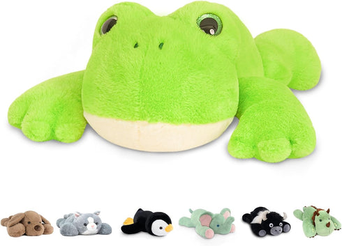 Niuniu Daddy 20" | 3.3 Pound Frog Weighted Stuffed Animals for Kids