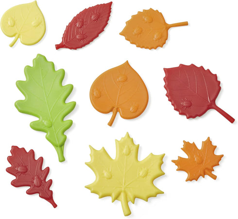 hand2mind Sensory Leaves Math Activity Set - Pattern Play, Shape Puzzle, and Sorting Toy for Toddlers, Kindergarten