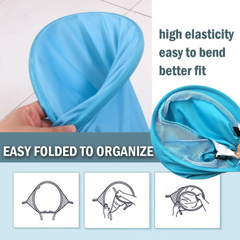 Universal Stroller Sun Cover, UV Protection Baby Stroller Shade, Blackout Blind Canopy, Blue
