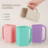 CAROFAFA 100% Baby Bath Rinse Cup Food Grade Silicone Wash Rinser Cup For Kids (Shifting Sand)