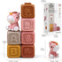 Nueplay 7 Pcs Soft Building Blocks, Sensory Stacking Toys with Horse Figure, Newborn Essentials for 6-18 Months Baby