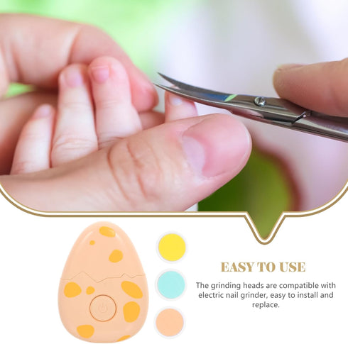 Trimmer NOLITOY Electric Nail for Safe and Quick Nail Polisher Cartoon Design Includes Grinding for Fingernail