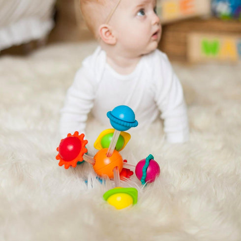 6 Fat Brain Toys Wimzle, Sensory, Fidget Toys for Toddlers, Babies Months+