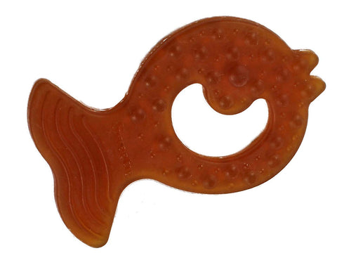 SWEETIE Pure Natural Rubber Teether Fish, 100% Soft and Natural, One Piece