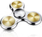 ATESSON Fidget Spinner Toy - Ultra Durable Stainless Steel Bearing for Stress Relief, Silver
