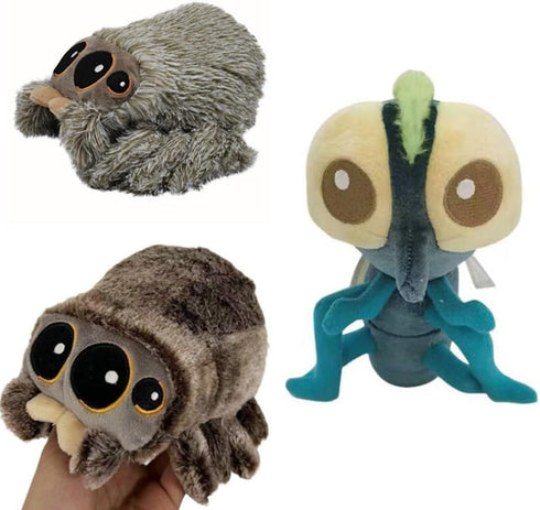 6.9 Inch Spider Plush - Jumping Spider Stuffed Animal Toy for Kids (C)