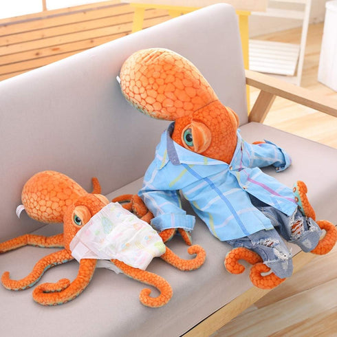 Realistic Octopus Plush, Giant Stuffed Marine Animals Toy Gifts for Kids (31.4 inch)