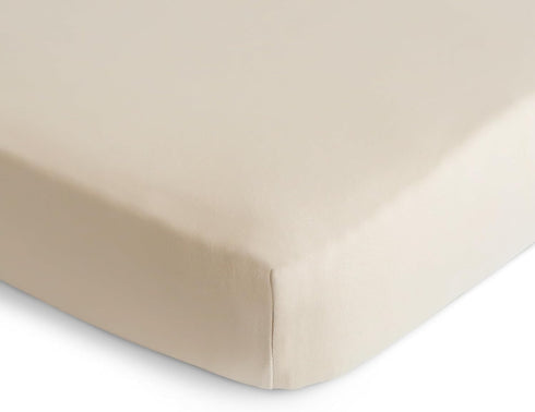 28" 52" mushie Stretchy & Soft Crib Sheet | Fitted x (Fog)