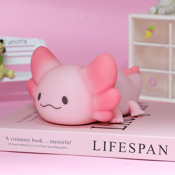 Tremdwoto Axolotl Night Light, 7 Colors Changing Cute Night Light for Kids