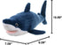 22473 21" Wild Republic Mako Shark Plush, Stuffed Animal Toy, Gifts for Kids, , Cuddlekins